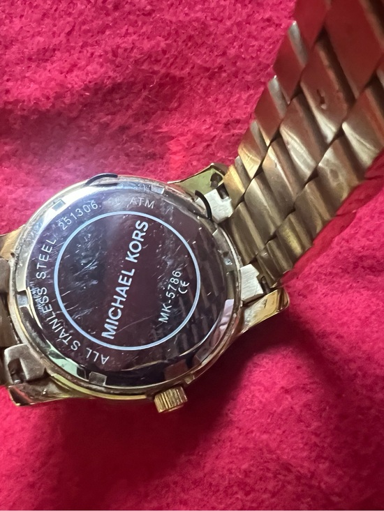 Michael Kors Gold Tone MK Logo Bracelet Watch main image 4